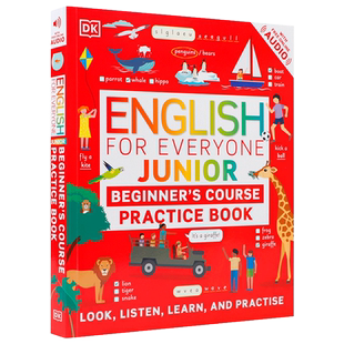 新视觉人人学英语:初学者练习册English for Everyone Junior Beginner's Practice Book少儿初级英语 单词背诵入门百科指南