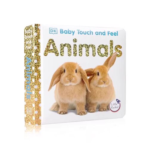 DK宝宝触摸书Baby Touch and Feel系列Animals启蒙英文原版绘本0-3岁认知早教英语babytouchandfeel