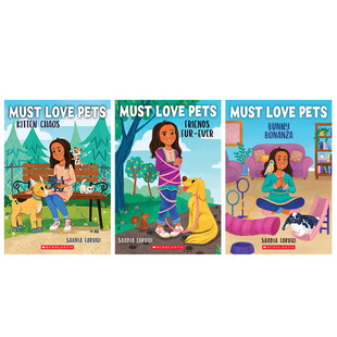 Pets 必爱宠物 Must 系列3本 Scholastic出版 青少年儿童课外阅读进阶读物 Love 动物主题故事小说 英文原版