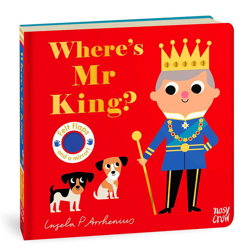英文原版Where's Baby Chick? /Where's Mr Pirate?/Where's Mrs T-Rex?亲子互动启蒙认知毛毡翻翻书 触摸互动 感官训练2-6岁