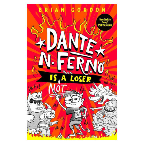 英文原版Dante N. Ferno is NOT a Loser但丁·N·费尔诺不是失败者邪恶又搞笑的书 黑白插图 搞笑故事平装桥梁/章节书8-12岁