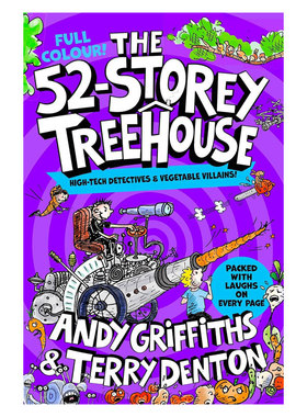 预售英文原版 The 52-Storey Treehouse: Colour Edition树屋故事4 52层树屋历全彩版小屁孩树屋历险记全彩插图桥梁章节书8-12岁