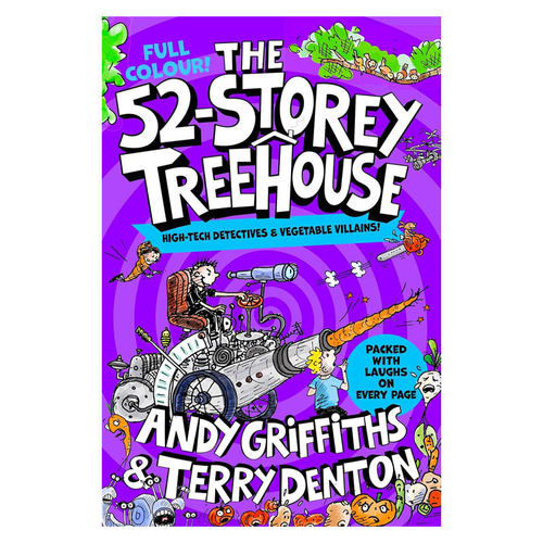 英文原版 The 52-Storey Treehouse: Colour Edition树屋故事4 52层树屋历全彩版小屁孩树屋历险记全彩插图桥梁章节书8-12岁
