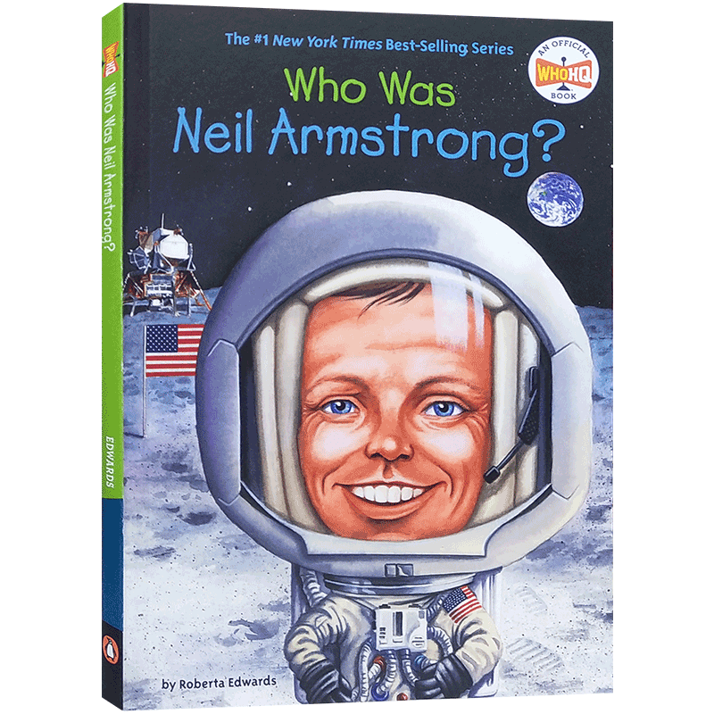 英文原版阿姆斯特朗是谁?Who Is Neil Armstrong?Who Was/Is系列美国历史名人科普认知中小学生课外英语读物 进口正版书