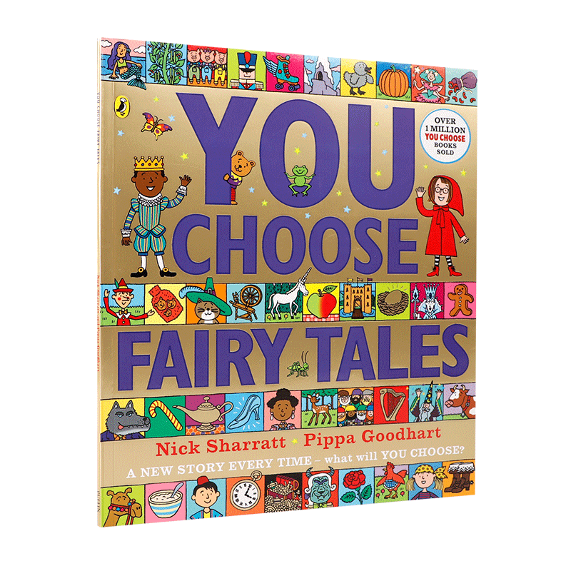 预售英文原版绘本You Choose Fairy Tales你选择的童话故事 3-5岁低幼儿童英语启蒙认知绘本亲子互动共读早教书宝宝睡前故事书图画