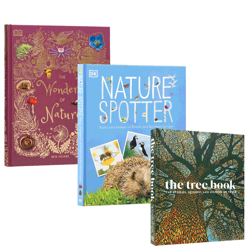 英文原版 植物科普 系列3本 The Tree Book: The Stories, Science, and History of Trees 儿童宝宝启蒙探索自然世界奥秘绘本