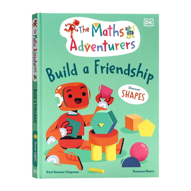 英文原版The Maths Adventurers Build a Friendship数学冒险家建立友谊：发现形状4-8岁宝宝儿童启蒙益智数学概念绘本精装