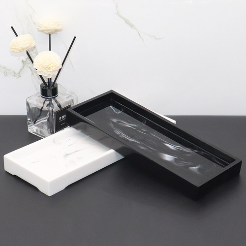 酒店洗手液瓶卫浴托盘样板房摆件