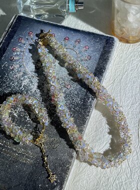 多巴胺蛋白石项链手链套装