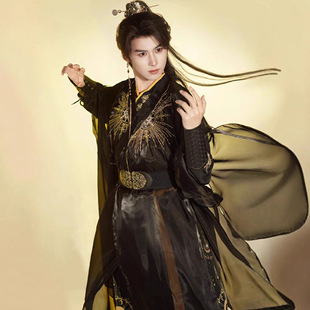 原创宋制汉服男女款2025新款交领仙侠珠绣齐腰襦裙酷飒风日常古装