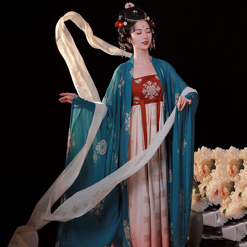 原创汉服女2025新款唐制诃子裙