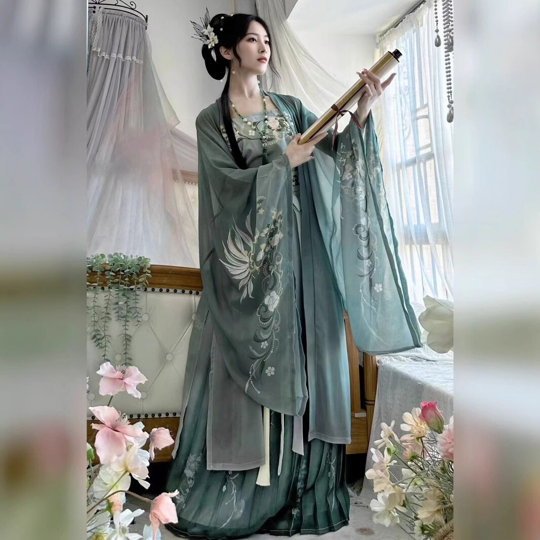 成人女士汉服琉璃记云霞光套装