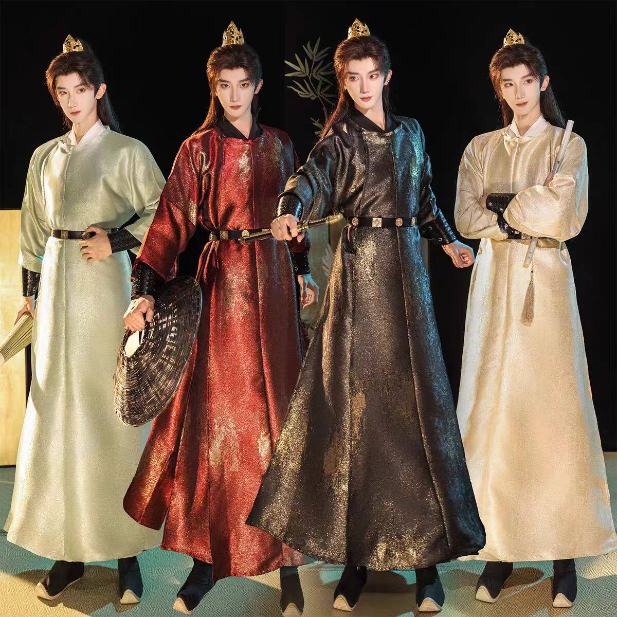 原创唐制圆领袍汉服男女同款武侠