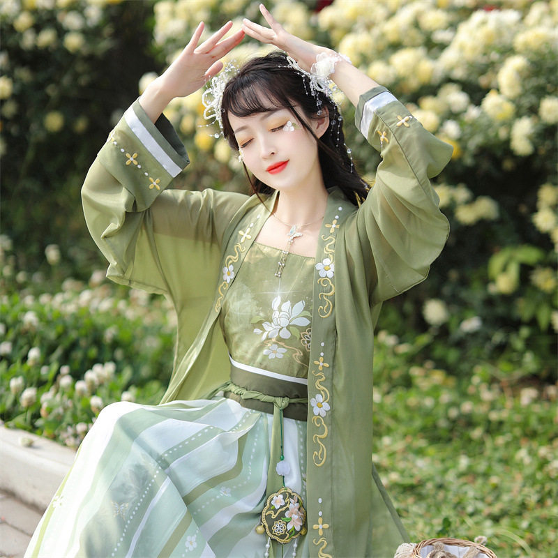 宋制汉服女2026新款夏季齐腰套装