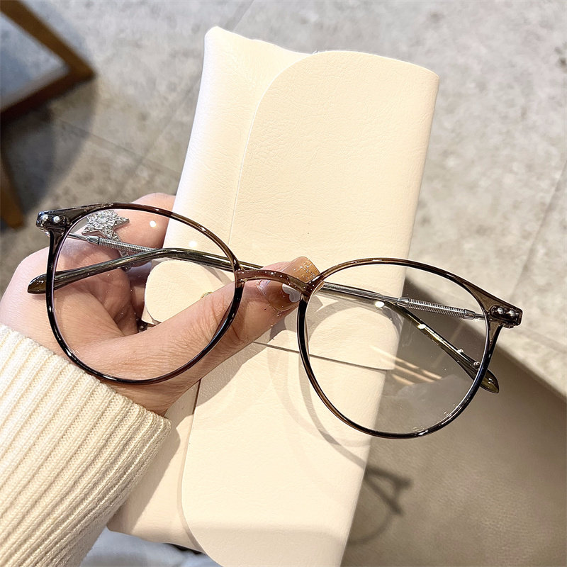 tr90眼镜近视可配度数超轻冷茶色眼镜框女圆框透明平光防蓝光男潮,ZIPPO/瑞士军刀/眼镜,眼镜架,淘宝优惠券,粉丝福利购,淘宝优惠卷