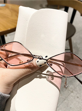 复古链条眼镜装饰带吊坠镜片