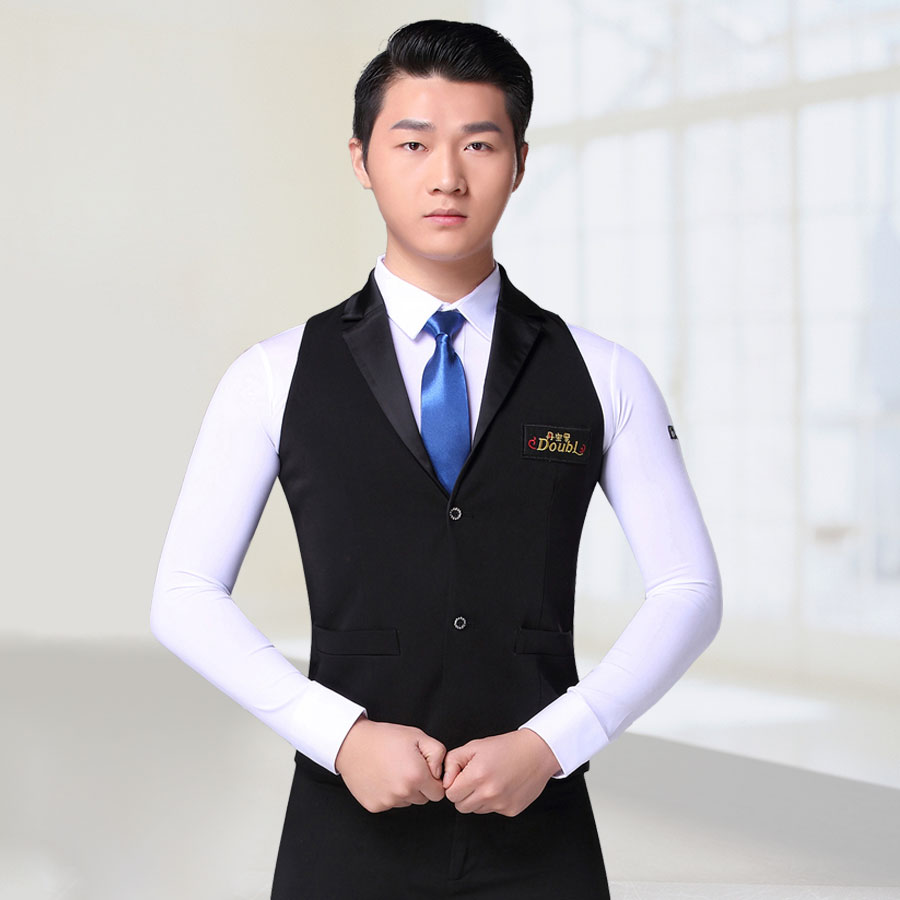 丹宝罗舞蹈新款男士摩登舞男成人比赛服国标舞马夹华尔兹舞衣演出