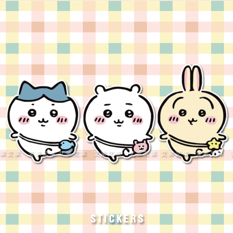 PVC材质小贴吉伊卡哇可爱卡通贴