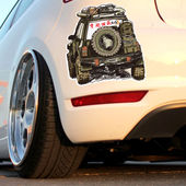 穿越西藏车贴 进藏自驾游国道G318此生必驾川藏划痕遮挡汽车贴纸