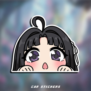 哭泣少女乐队动漫车贴安和昂二次元个性卡通车窗电动装饰贴划痕贴