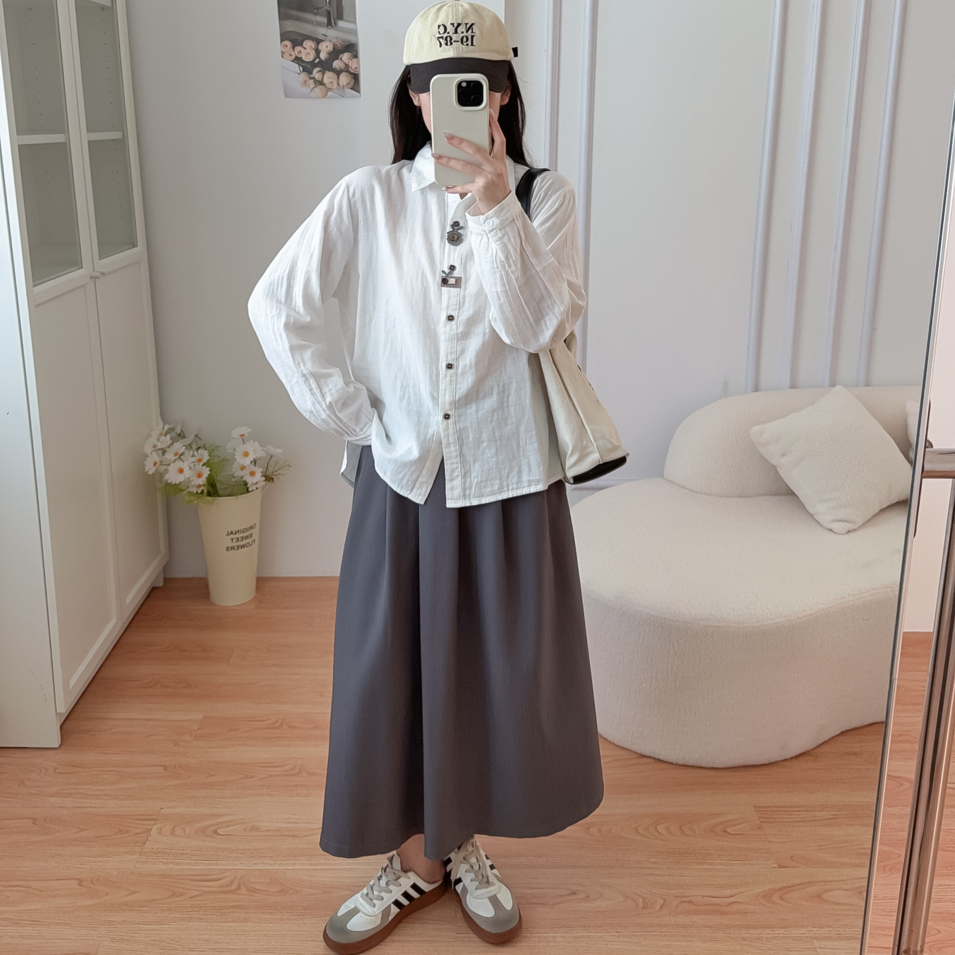 韩版宽松婴儿棉长袖衬衫