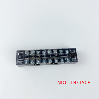 NDC 南洋接线端子TB1508L 15A600V接线端子排8位螺丝拧线铜片铜件