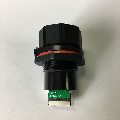 威浦WEIPU 水晶头网络连接器 航空插头插座 RJ45F71 RJ45F6 直通