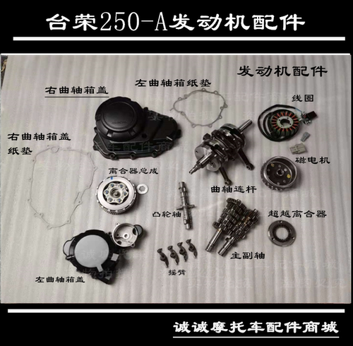 台荣gp1摩托车配件uk250太子左边