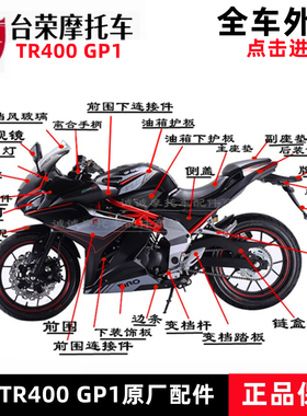 台荣TR400 GP1摩托车赛摩跑车款全车塑料壳外观件左右全包围侧盖