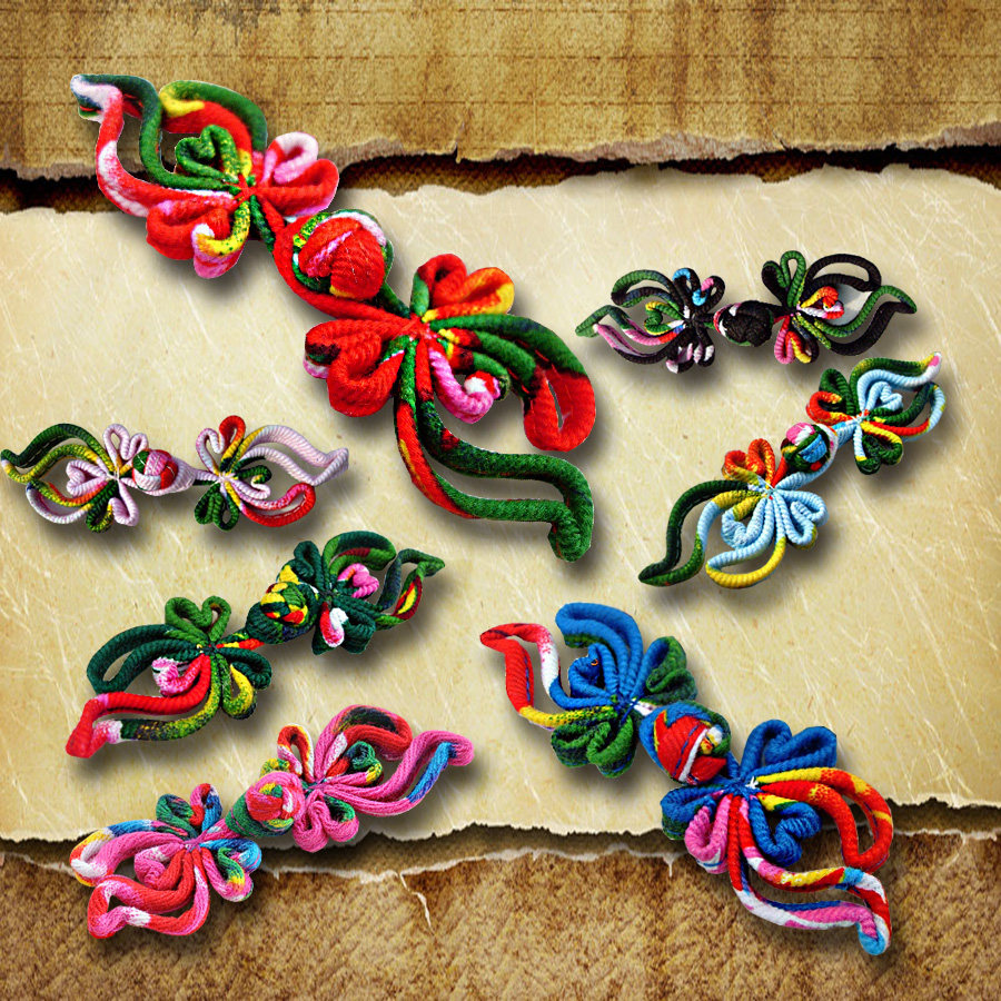 手工盘扣 唐装扣 旗袍扣 纽扣 布扣 花扣 手工配件 凤尾盘扣多色,居家布艺,纽扣,淘宝优惠券,粉丝福利购,淘宝优惠卷