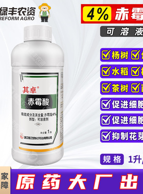 4%赤霉酸可溶液剂 920赤霉素柑橘树西兰花烤烟生长调节剂水稻制种