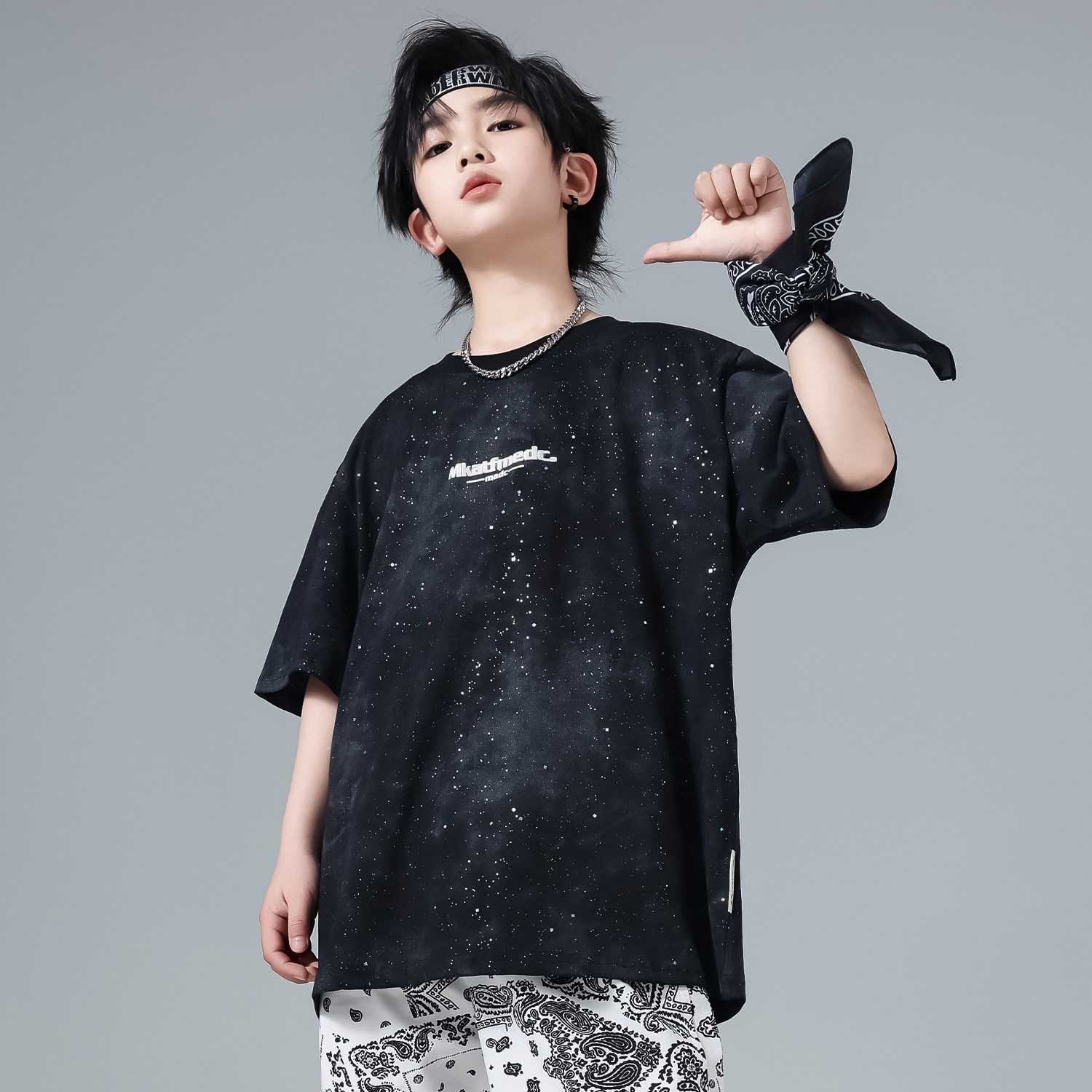 男童t恤2025新款短袖儿童夏季短袖T大童痞帅气时髦百搭上衣圆领潮,童装/婴儿装/亲子装,T恤,淘宝优惠券,粉丝福利购,淘宝优惠卷