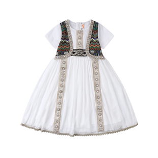 儿童少数民族服装新疆异域风情演出服男女童套装傣族云南旅游穿搭