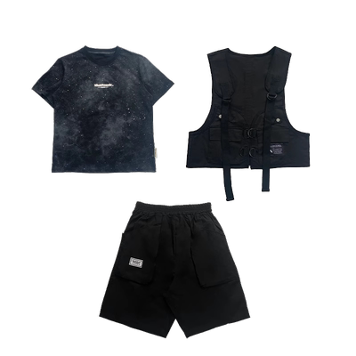 街舞儿童潮服男童架子鼓演出服爵士舞女童服装hiphop酷帅套装嘻哈