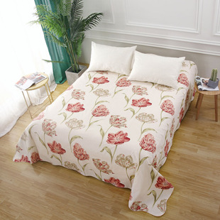 老粗布床单纯棉100全棉上海民光牌加厚双人1.8床老式国民裸睡被单