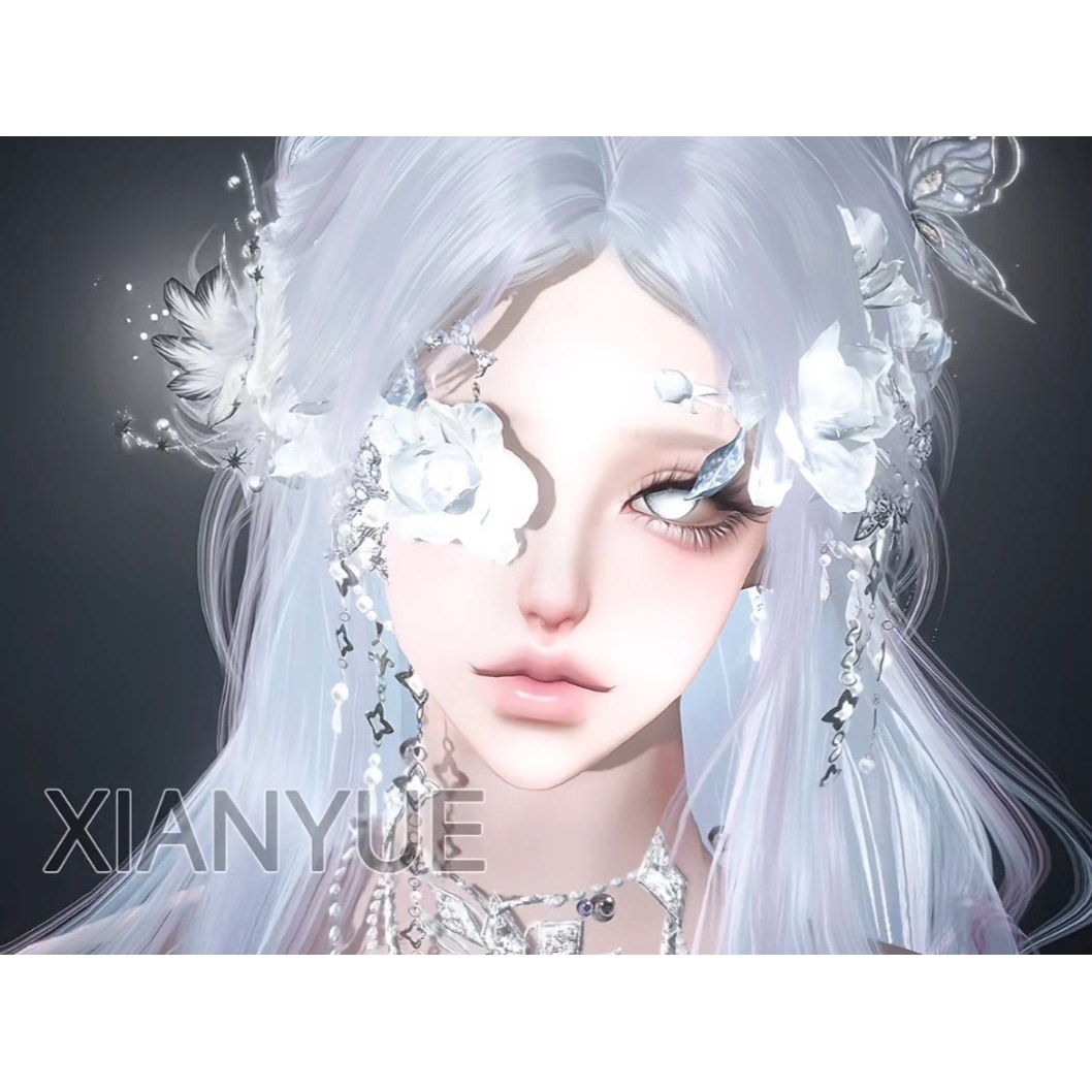 月烬 砚月 逆水寒手游捏脸女通用