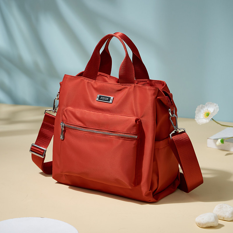 火狐单肩包帆布包托特包女时尚女士手提包女包牛津布斜挎包通勤包