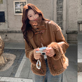 25新款皮毛一体外套2C055-5112-P225控338，女装棉衣/棉服，2C055