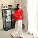 【大货】红色冲锋衣防晒外套2C055-5012-P145控208，女装短外套，2C055