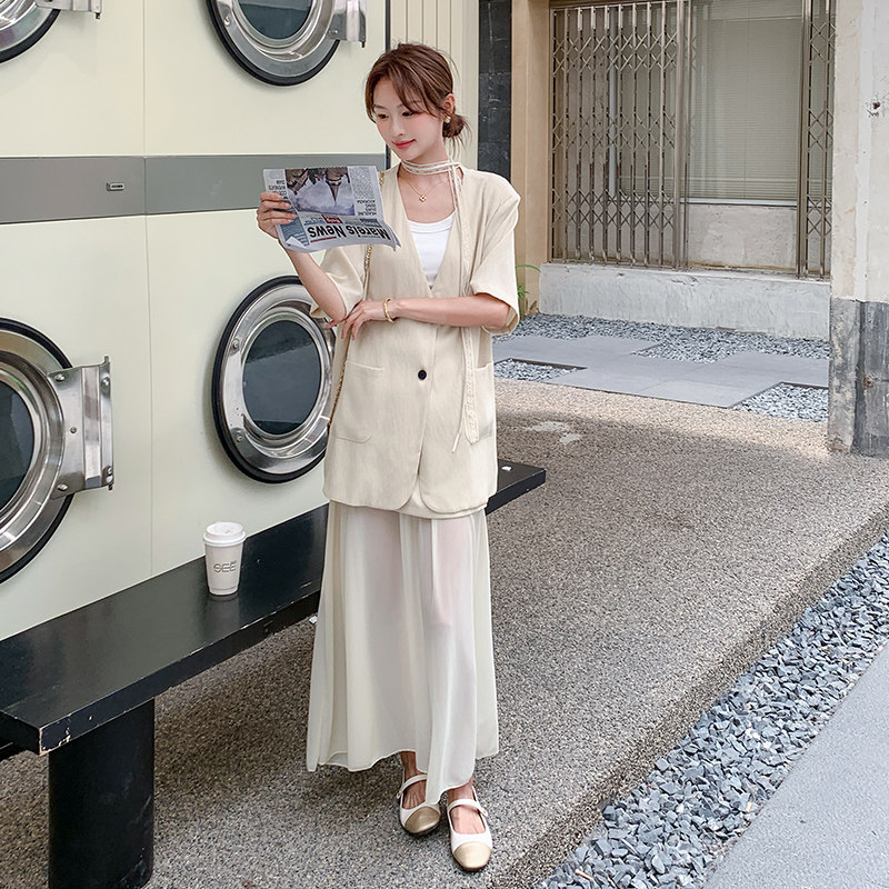 【现货】25夏季新款西装半裙套装2C055-5060-P165控238,女装套装/套裙,2C055