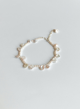 鸢语海|天然巴洛克真珍珠手链花瓣珍珠手串纯炫彩甜美礼物高级