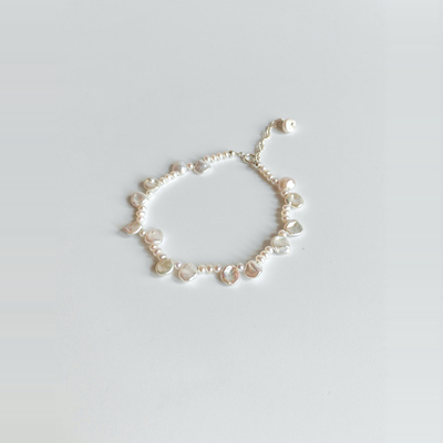 鸢语海|天然巴洛克真珍珠手链花瓣珍珠手串纯炫彩甜美礼物高级