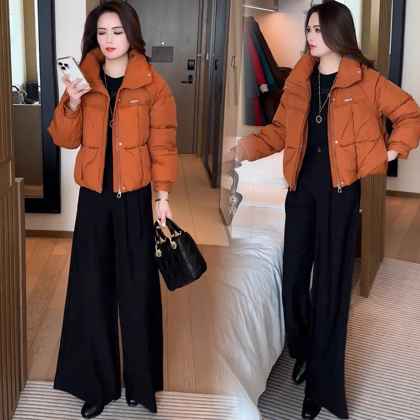 时尚气质短款羽绒棉服女2025新款冬季洋气高级感显瘦加厚保暖外套,女装/女士精品,棉衣/棉服,淘宝优惠券,粉丝福利购,淘宝优惠卷