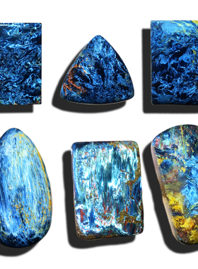 彼得石吊坠一物一图随形水滴方牌