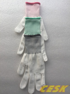 13针尼龙手套 无尘 装配手套 劳保防护 洁净净化作业手套无尘室用