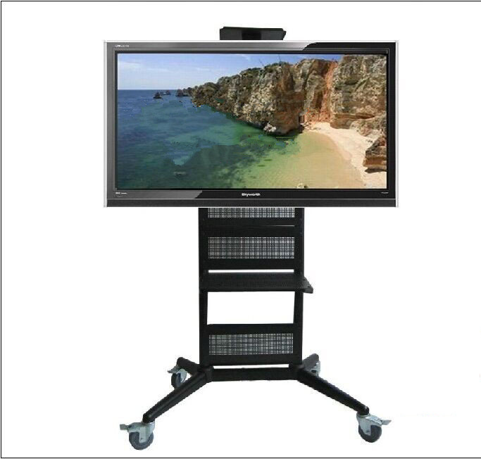 50 65 70 75 80 84寸液晶电视移动支架 广告一体机移动落地推车