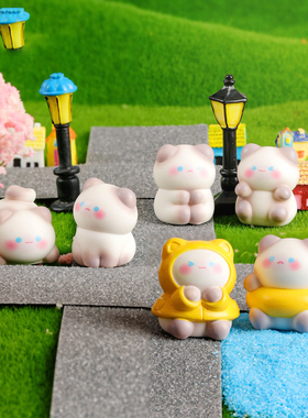 可爱暹罗猫树脂车载中控摆件