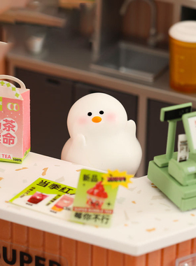 微景观小肥鹅树脂车载摆件