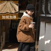 棉衣中大童男孩洋气加绒加厚外套 儿童秋冬装 男童冬季 棉服2025新款