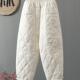 老爸裤 2025新款 女士宽松大码 羽绒裤 加厚白鸭绒保暖图书馆外套 冬季